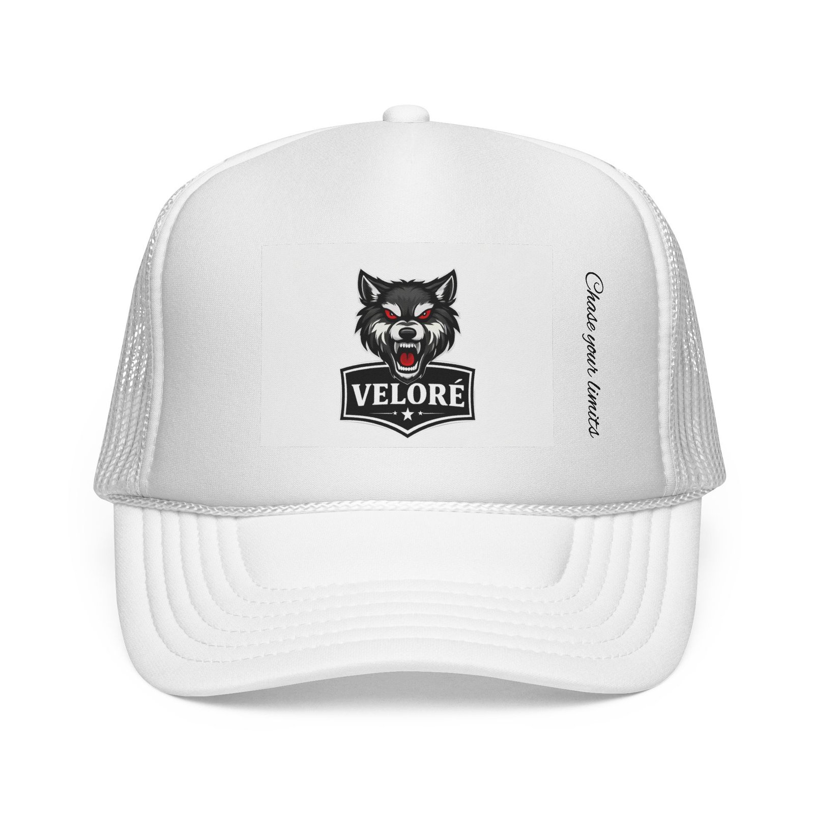 Wolf Logo Trucker Cap — Veloré Patch Mesh Hat