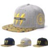 Hip Hop Men's Embroidered Lightning Visor Baseball Hat
