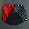 Girls' Suit All-match Sweater Knit Sweater