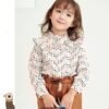 Girls foreign style baby shirt Korean shirt top