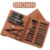 Nail Clipper Cutter Trimmer Ear Pick Grooming Kit 16pcs set Manicure Set Pedicure Toe Nail Art Tools Set Kits with Bag