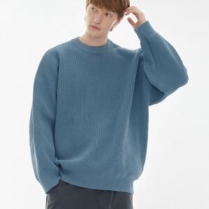 High-elastic Yarn Soft Skin-friendly Wear-resistant Pilling-resistant And Loose-fitting Sweater