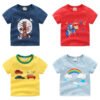 Children's summer cartoon print T-shirt