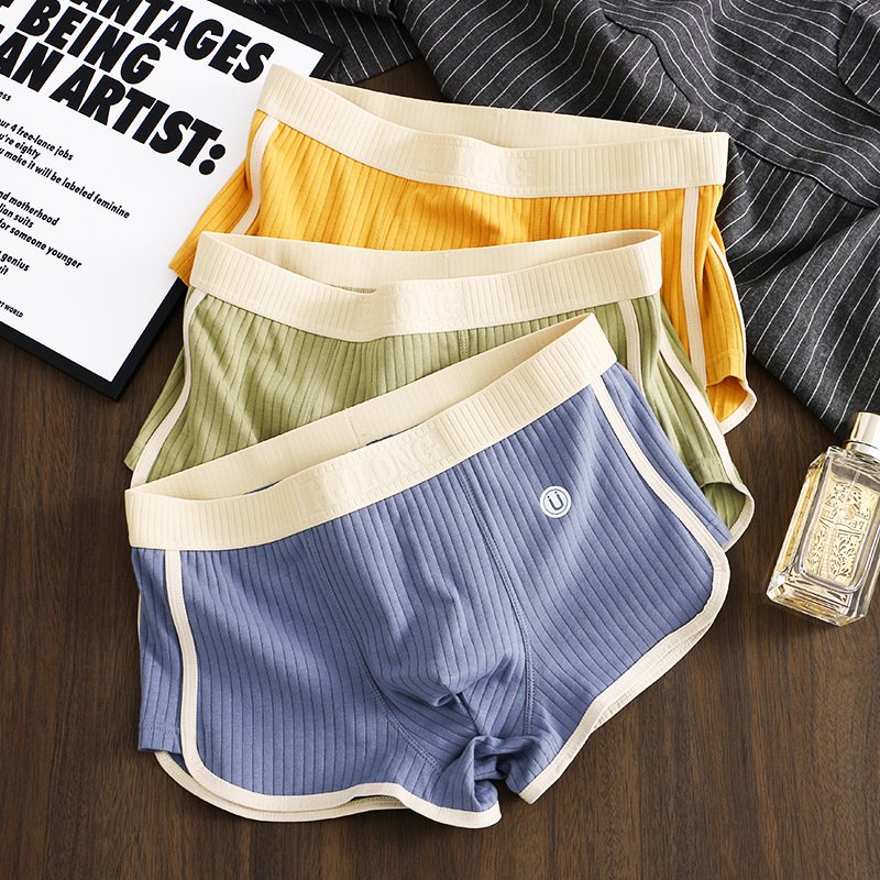 Men's Mid-waist Simple Fashionable Breathable Comfortable Boxers