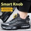 Anti-smash And Anti-puncture Safe Flyknit Work Shoes