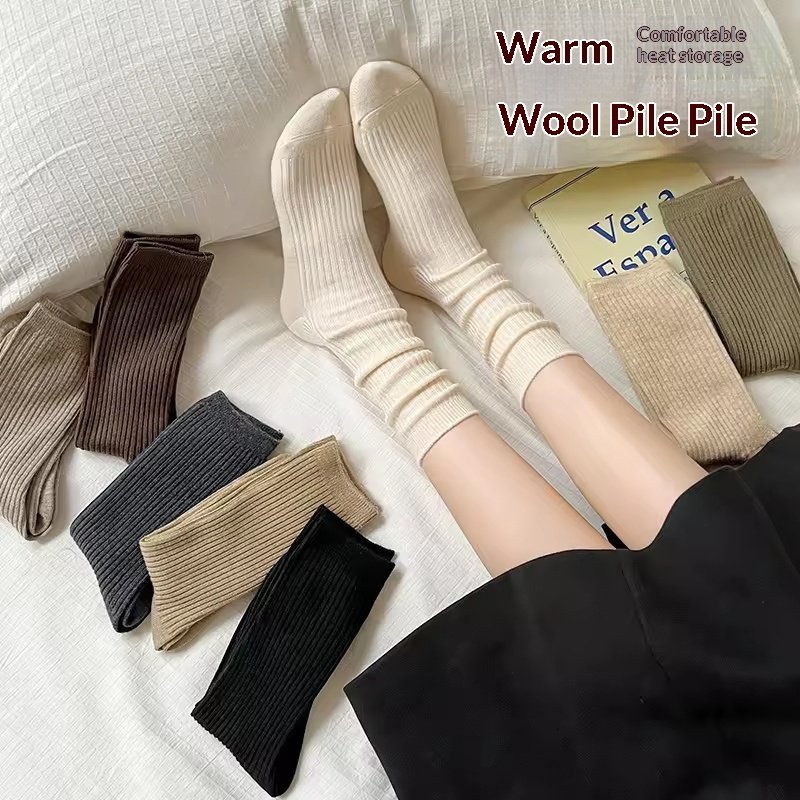 Thick Warm Wool Womens Tube Socks