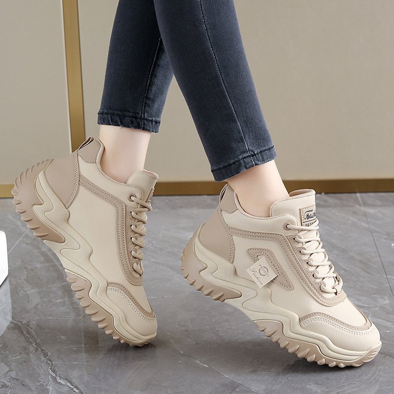 Koreanstyle Womens Casual Hightop Dad Shoes
