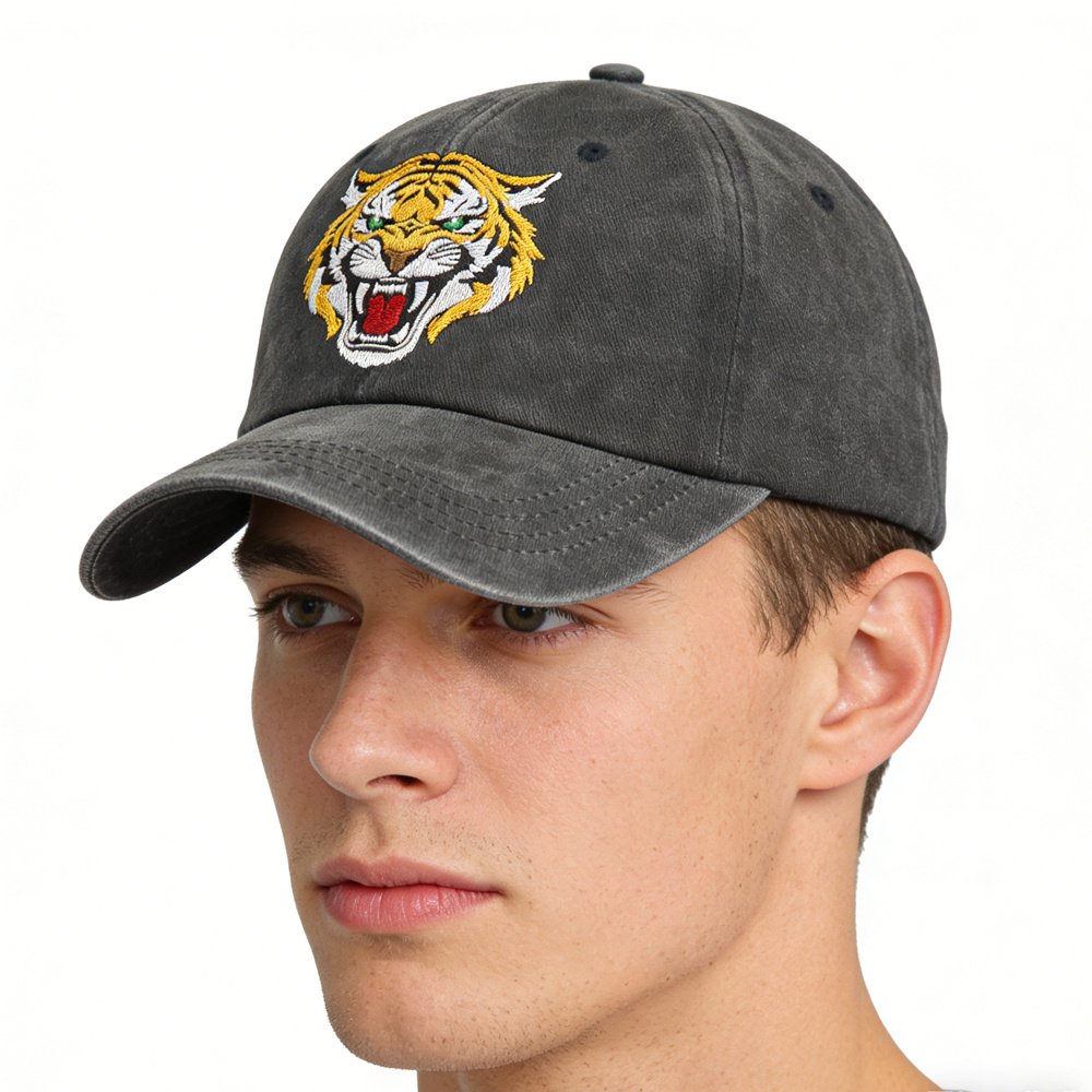 Tiger Hat For Men Women, Tiger Gifts For Tiger Lovers, Classic Cotton Wild Animals Embroidered Baseball Cap