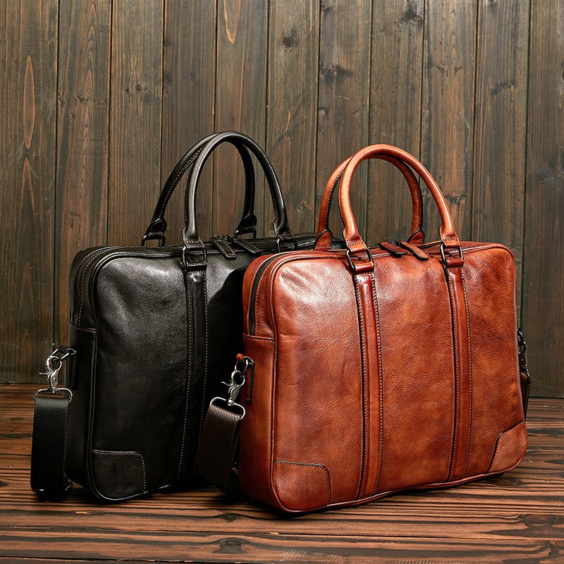 Skeleton-skin Genuine Leather High-grade Briefcase