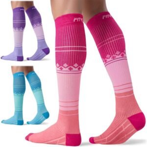Womens Casual, Warm, Long Compression Calf Socks