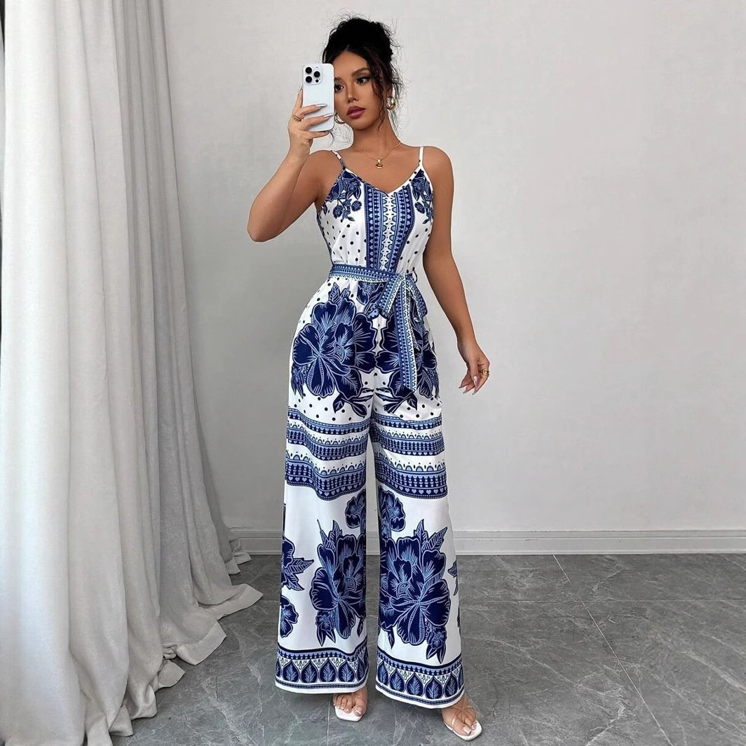 Simple Elegant Casual Jumpsuit With Straps For Women