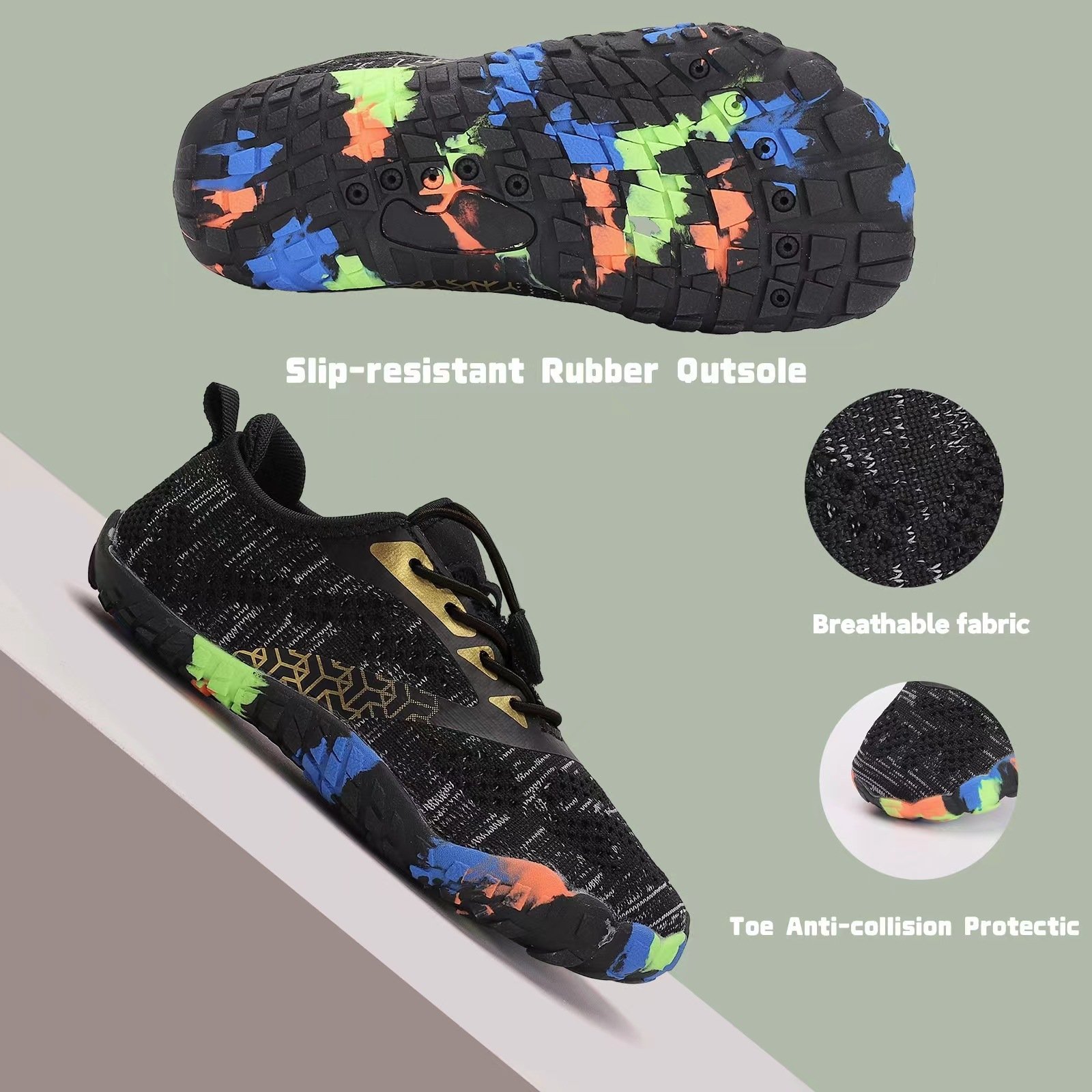 Summer Children's Beach Shoes Low-cut Flying Woven Swimming Shoes