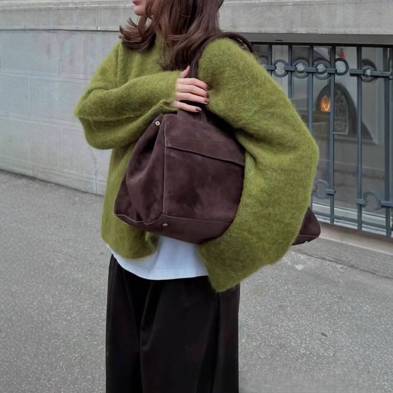 Retro Lazy Style Soft Glutinous Round-neck Comfortable Fashion Sweater