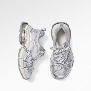 Silver Designer Dad-style Athletic Casual Shoes