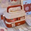 Student's Cute Multi-tiered Lunch Box Japanese Bento