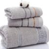 Three-piece cotton towel set