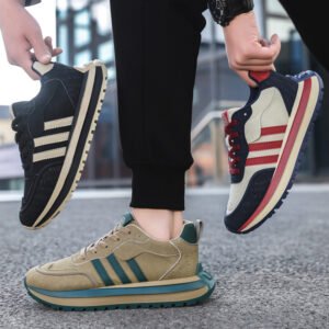 Mens Shoes Winter Trendy Mens Sneakers Mesh Breathable Casual Soft-Soled Deodorizing