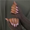 Aurora Powder Nail Art, Length Long Water Pipe Fake Nails, Had Nail Tips False Nail 24 PCS