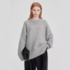 Loose And Versatile Knitted Pullover Sweater As A Base Layer