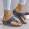 Wedge Flip-flops For Women Rubber