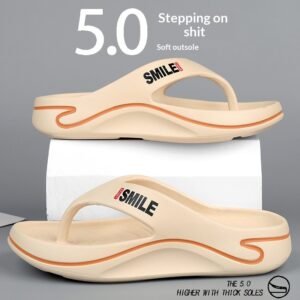 Mens Outdoor Step-on-poop Themed Flip-flops