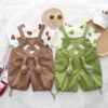 Creative Printed Baby Summer Backpack Pants Set