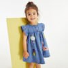 Patchwork Embroidery Cartoon Fashion Childrens Dress