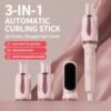 3-in-1 Hair Curler, Curling & Straightening 2-in-1, Long-Lasting Styling Tool