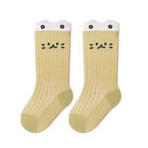 Summer Thin Breathable Mesh A-class Cotton Seamless Toddler Socks, Cartoon Design For Baby Boys And Girls