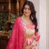 Trendy Printed Silk Salwar Kameez Gota Patti