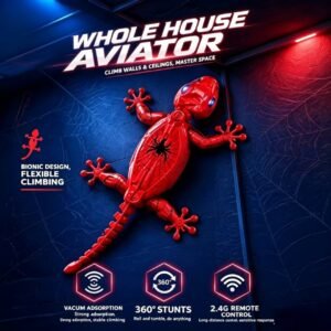 2026 New Remote Control Wall Climbing Toy, Spider Style Gecko, Electric Realistic Lizard, Bio Mimic Chameleon, Dual Mode, LED Eyes, Kids Gift