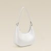 Chinese Style White One Shoulder Crossbody Moon Bag